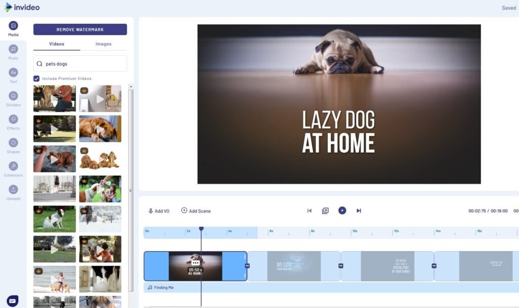 Dashboard Of Invideo